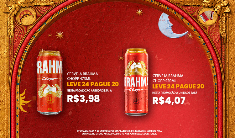 Cerveja Brahma Chopp 473ml  - Leve 24 Pague 20 ate 17/08